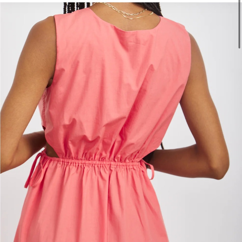 #39.Rails Yvette Side Cut Out Sleeveless Dress Spiced Coral Size M - Picture 3 of 8